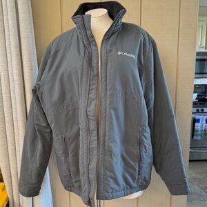 Columbia Men's Charcoal Performance Jacket Large EUC